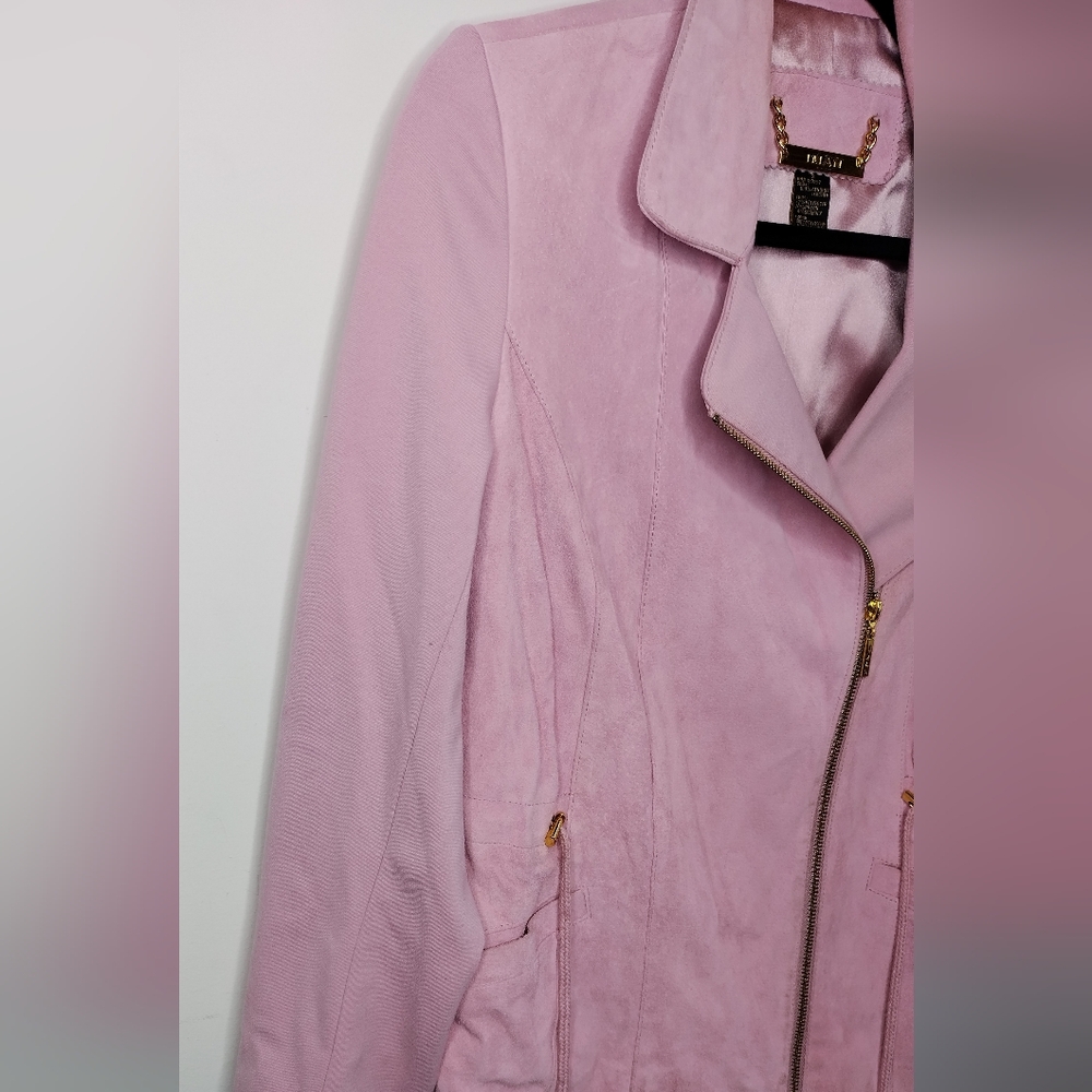 IMAN Women's Pink Motorcycle Jacket S - Picture 5 of 7